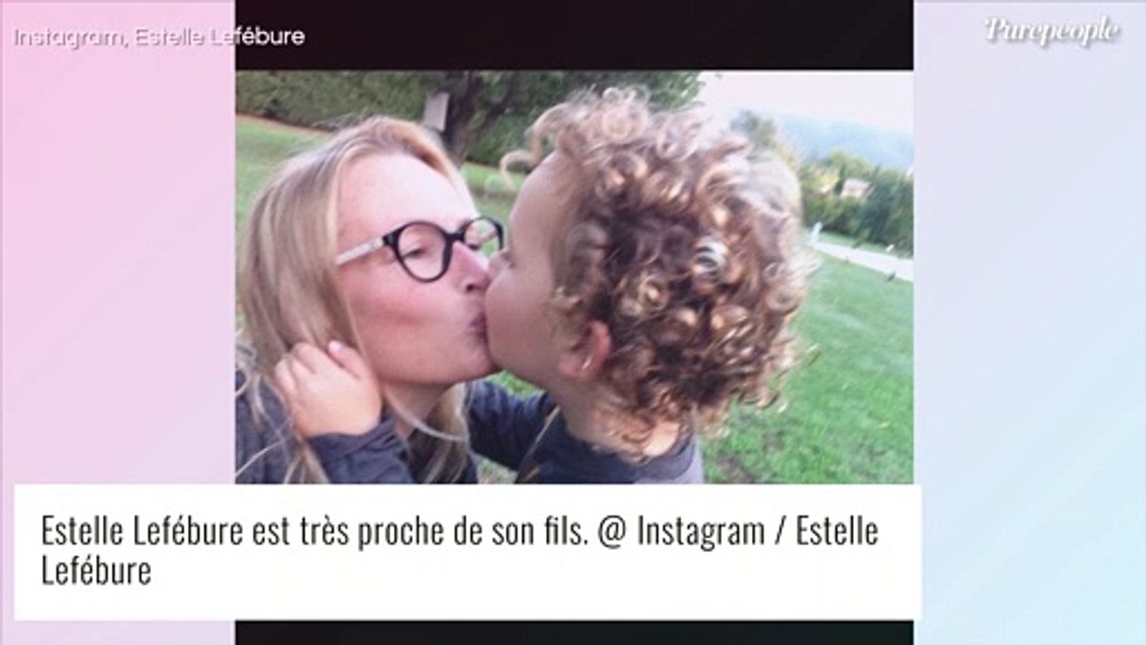 Estelle Lefébure en famille : break enneigé avec son fils Giuliano... qui n'est plus si petit !