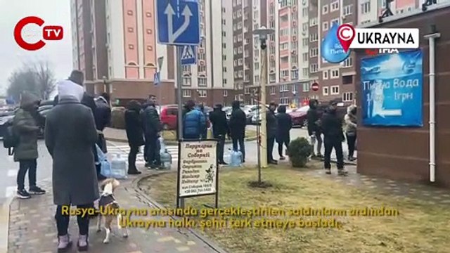 Ukrayna halkı, şehri terk etmeye başladı