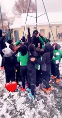 Plateau école de foot sous la neige 2021