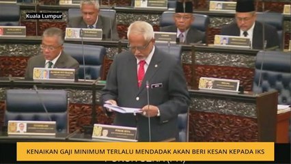 Kenaikan gaji minimum terlalu mendadak akan beri kesan dalam sektor IKS