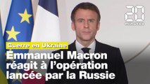 Guerre en Ukraine: Emmanuel Macron réagit à l'opération militaire lancée par la Russie
