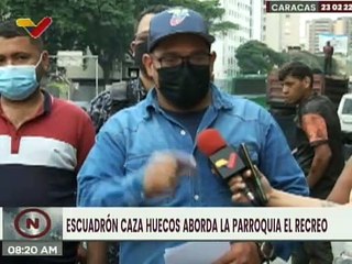Gobierno de Caracas inspecciona trabajos de rehabilitación vial en la parroquia El Recreo