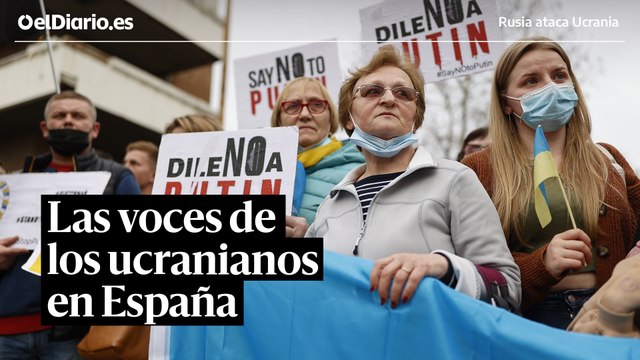 Decenas de ucranianos se concentran para pedir la paz en su país