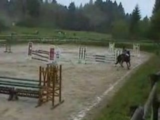 Ilka des Buis aux Hayes le 1er jour en D2p CSO