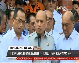 Sidang media pasukan pencarian SAR nahas Lion Air
