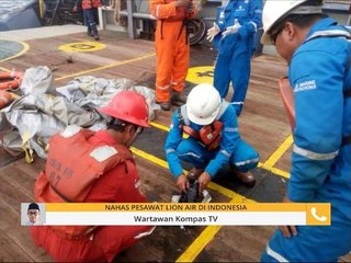 Serpihan pesawat Lion Air di perairan Karawang ditemui
