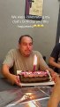 Dad Blowing Out Birthday Candles Loses Teeth