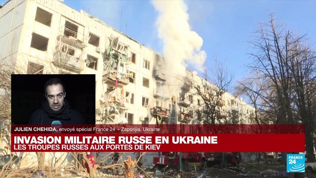 Invasion russe en Ukraine : jusqu'ic, ce sont surtout des positions militaires qui ont été visées