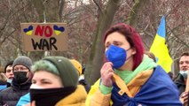 Varias manifestaciones en Europa piden a Rusia parar la guerra en Ucrania