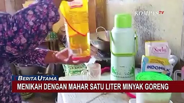 Karena Langka, Minyak Goreng 1 Liter Dijadikan Mahar Pernikahan