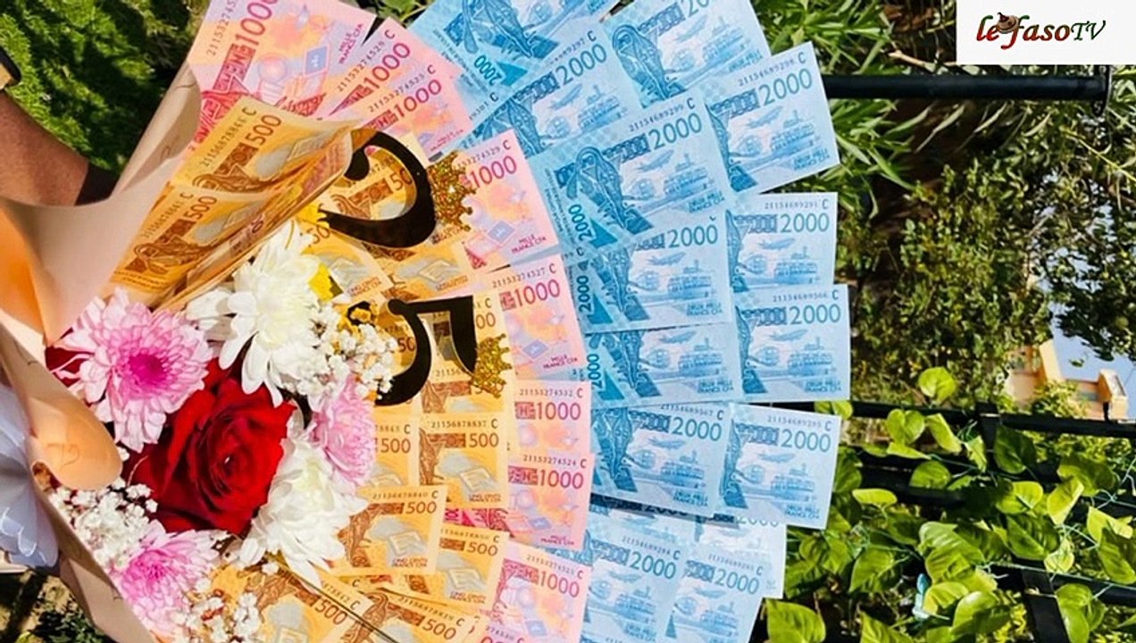 Fête de saint Valentin au Burkina : Les bouquets en billets de banque, un cadeau prisé des amoureux