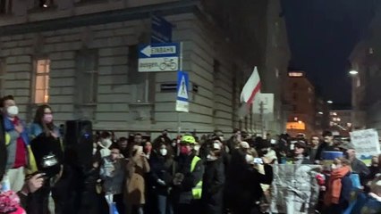 Demonstration vor der russischen Botschaft in Wien