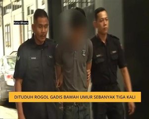 Dituduh rogol gadis bawah umur sebanyak tiga kali