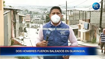 Dos personas fueron baleados en el norte de Guayaquil