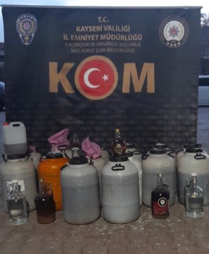 Son dakika haberleri: Kayseri'de kaçak içki operasyonunda 1 zanlı yakalandı