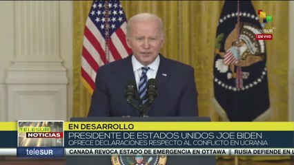 Joe Biden: “Esta agresión no se puede quedar sin respuesta”