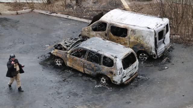 Rusya ile Ukrayna arasındaki çatışmada siviller zarar görüyor (1)
