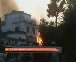 Kilang bunga api meletup, 8 maut