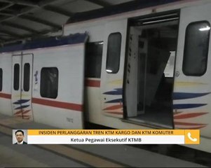 Insiden perlanggaran tren KTM kargo dan KTM komuter