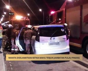 AWANI - Pulau Pinang: Jawatan guru besar & diselamatkan ketika mahu terjun Jambatan Pulau Pinang