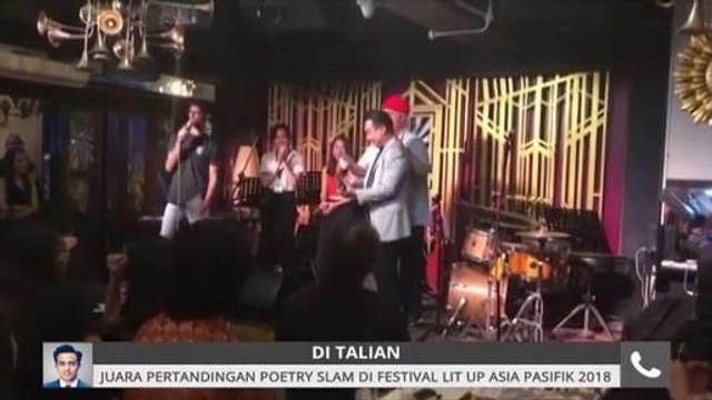 Azam Rais juarai Pertandingan Poetry Slam di Festival Lit Up Asia Pasifik 2018