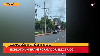Explotó un transformador eléctrico