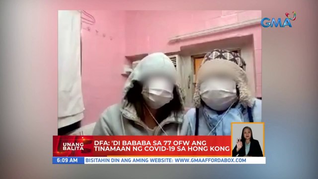 DFA: 'Di bababa sa 77 OFW ang tinamaan ng COVID-19 sa Hong Kong | UB
