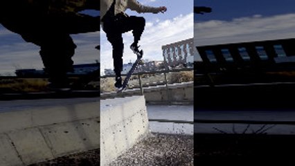 Skateboarder Really Crushes It