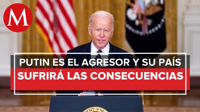 Biden anuncia nuevas sanciones contra Rusia; descarta envío de tropas a Ucrania