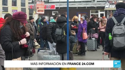 Ucrania: ciudadanos de Kiev buscan la forma de abandonar la ciudad