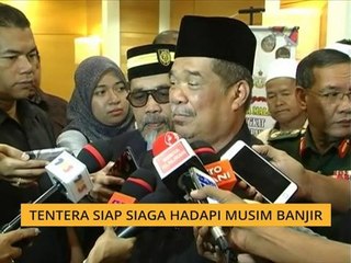 Tentera siap siaga hadapi musim banjir