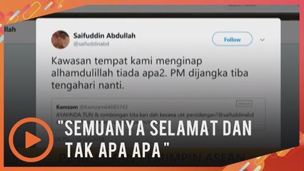 ASEAN: Tun M berlepas ke Bali - Keadaan di sana dilaporkan selamat