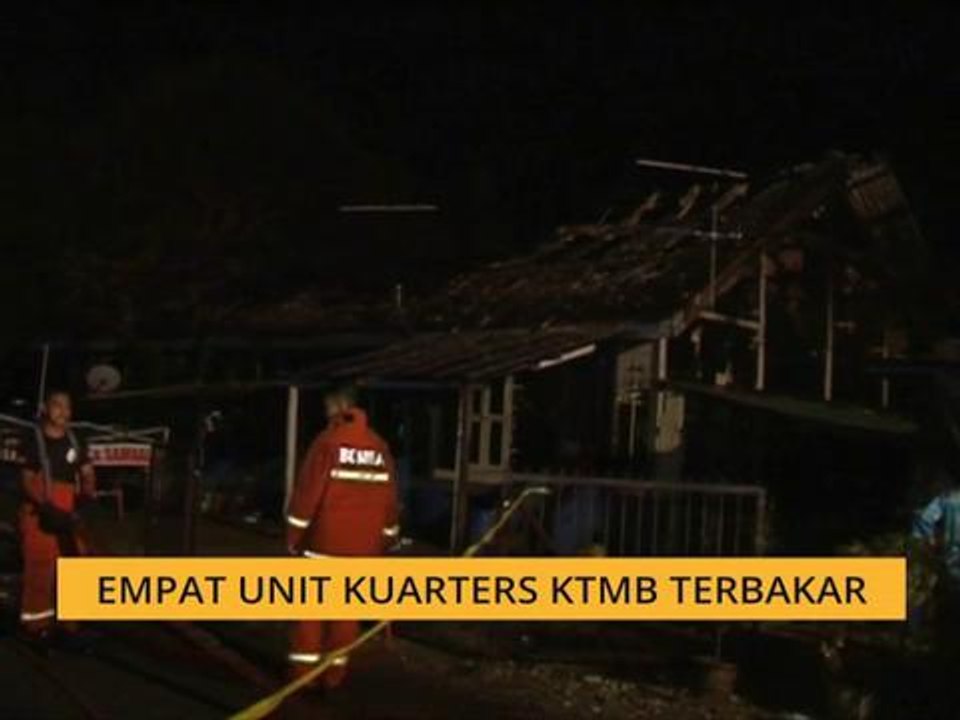 4 unit kuarters KTMB terbakar