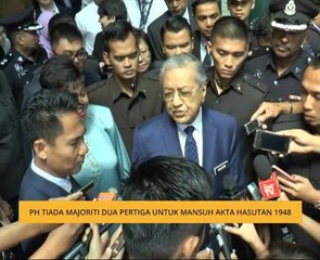 PH tiada majoriti dua pertiga untuk mansuh Akta Hasutan 1948