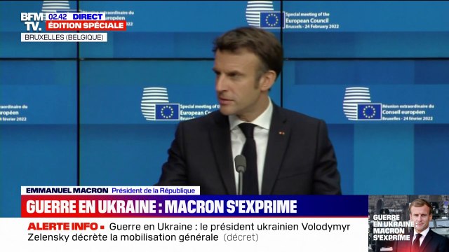Guerre en Ukraine: Emmanuel Macron accuse Vladimir Poutine de vouloir faire bégayer l'histoire européenne