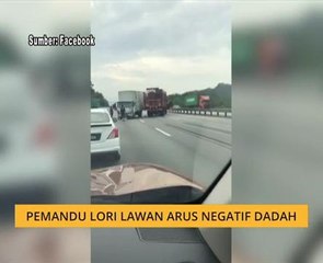 Pemandu lori lawan arus negatif dadah