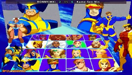 X-Men Vs. Street Fighter - RONNY(MX) vs Kame-Sen-Nin