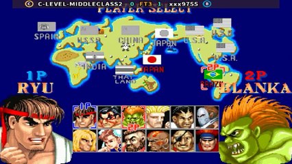 Street Fighter II': Champion Edition - C-LEVEL-MIDDLECLASS2 vs xxx9755