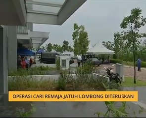 Operasi cari remaja jatuh lombong diteruskan