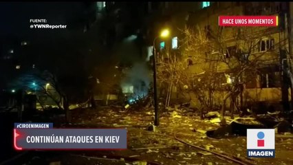 Continúan ataques en Kiev