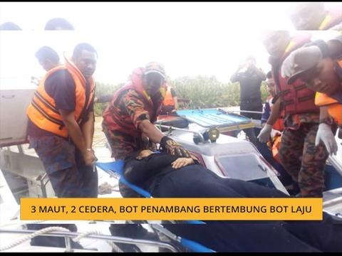 Bot penambang bertembung bot laju