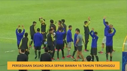 Persediaan skuad bola sepak bawah 16 tahun terganggu