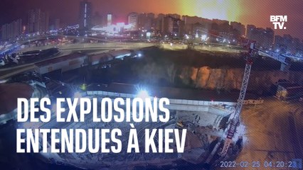 Des explosions dans le centre de Kiev ce vendredi matin