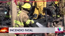 Cuatro casas fueron consumidas por un incendio en Tijuana.