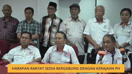 Harapan rakyat sedia bergabung dengan kerajaan Pakatan Harapan