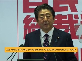 Abe mahu bincang isu perjanjian perdagangan dengan Trump