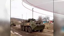 صور تظهر انتشار الدبابات الروسية في مدينة خاركيف الأوكرانية