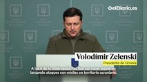 Discurso de Zelenski ante la invasión de Rusia a Ucrania