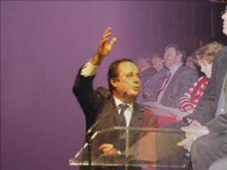 Meeting de Francois HOLLANDE et Alain RODET à LIMOGES