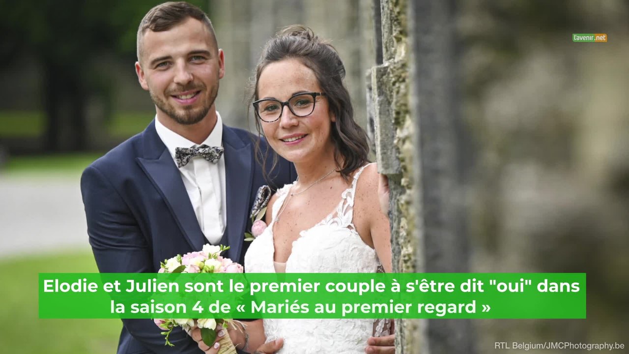 Julien et Elodie, premier couple de la saison 4 de "Mariés au premier regard"  - Vidéo Dailymotion